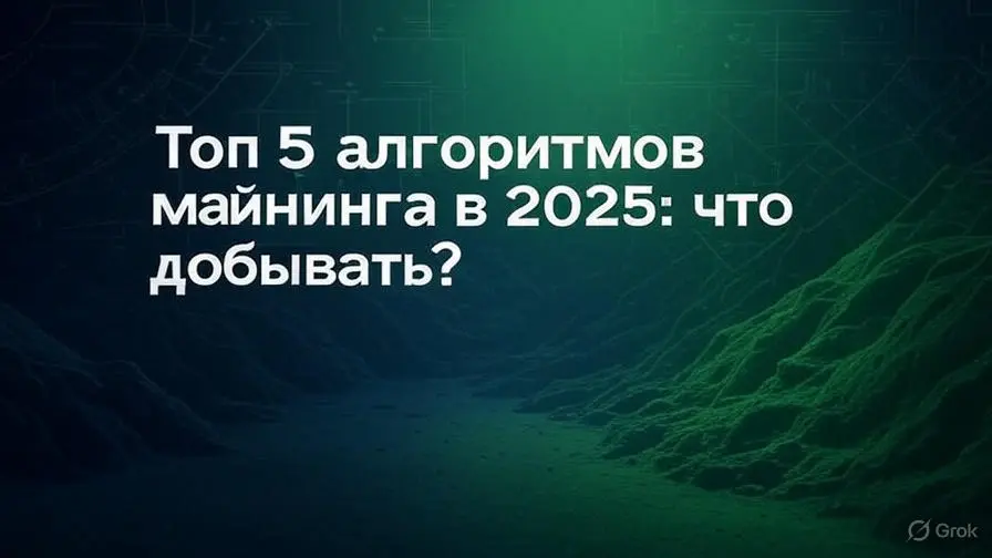 Обзор: Топ-5 алгоритмов майнинга в 2025: что добывать?