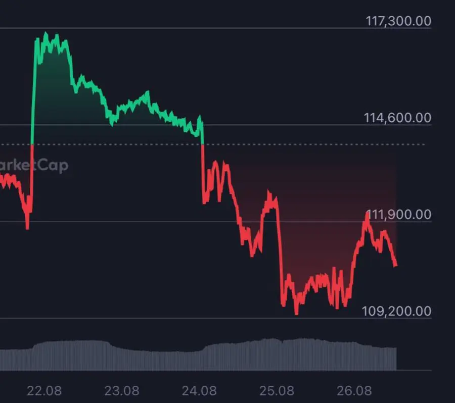 Криптомиллиардер продал 24 тыс. биткоинов ($2,7 млрд) и обвалил курс на $4.000