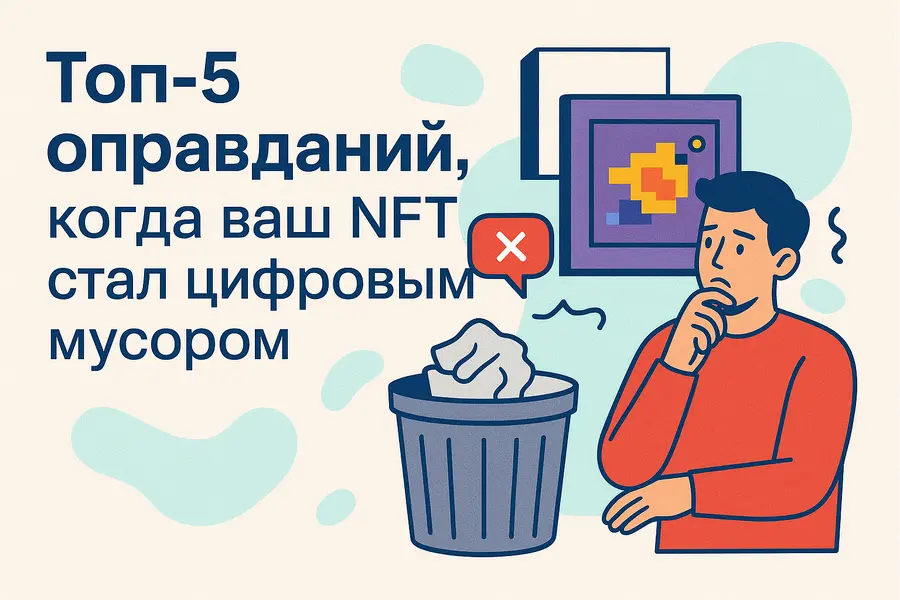 Топ-5 оправданий, когда ваш NFT стал цифровым мусором