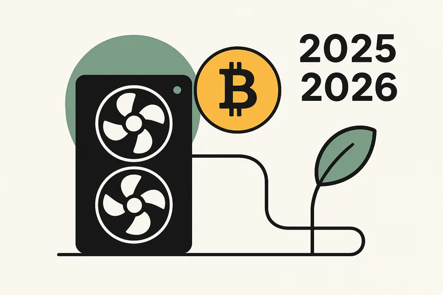 Прогноз на 2025–2026: куда идёт майнинг — зелёнее, крупнее и гибриднее