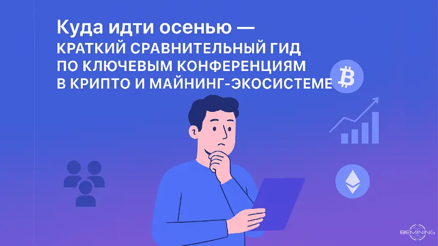 Куда идти осенью — краткий сравнительный гид по ключевым конференциям в крипто и майнинг-экосистеме (осень, зима 2025 — весна 2026)