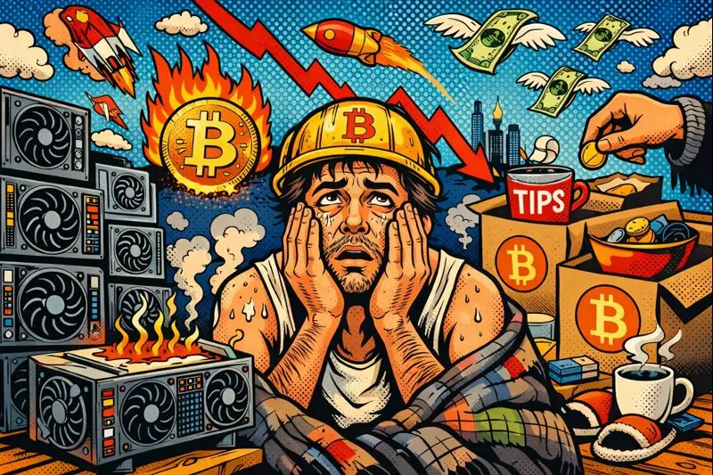 От короля комиссий до попрошайки: почему майнеры биткоина теперь с ностальгией вспоминают 2023 год