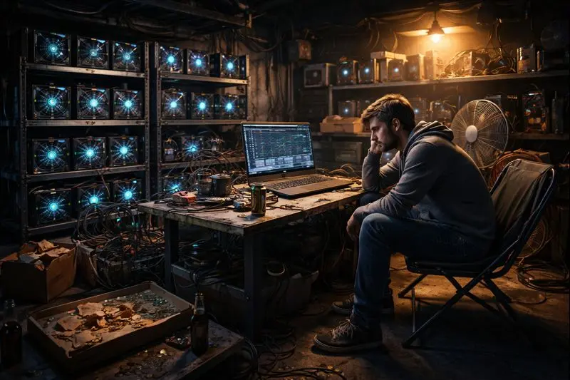 Синдром отложенной жизни: как майнинг-ферма в гараже стала современной ловушкой