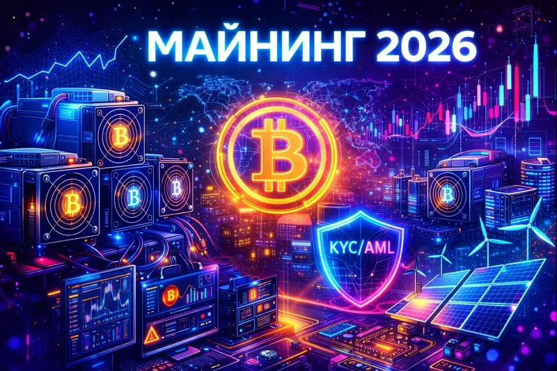 Майнинг в 2026: сценарии, риски и возможности для операторов